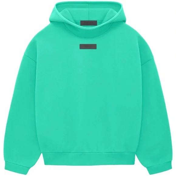 NWOT Fear of God Essentials Pullover Hoodie Teal - Picture 1 of 2